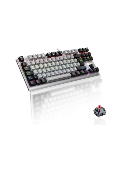 Lecoo GK304 Kablolu Red Switch Makrolu RGB Gaming Mekanik Türkçe Q Klavye