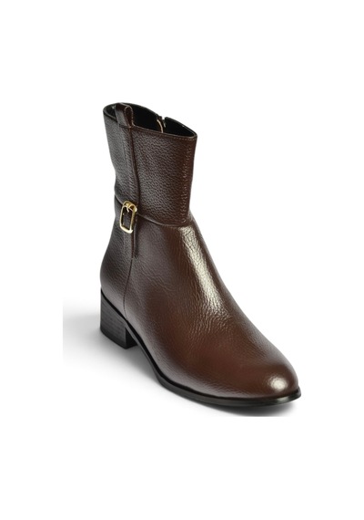 Fox Shoes Z752554103 Kahverengi Hakiki Deri Günlük Kadın Bot