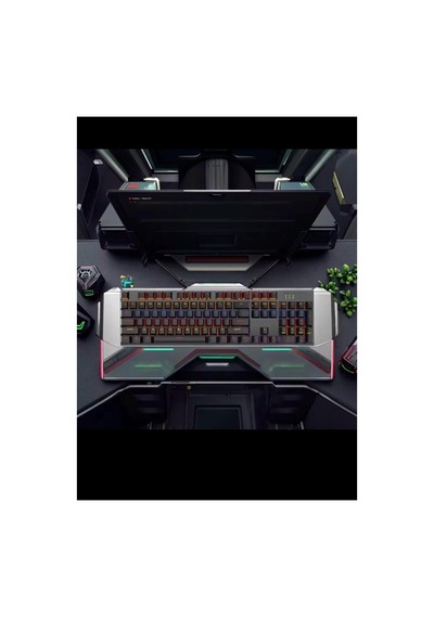 Mk104 Rgb Mekanik Gaming Klavye Kablolu Oyuncu Klavyesi- 104 Tuşlu, 26 Tuş Anti-ghosting, Multimedya Ve Işık Denetimli Siyah