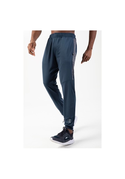 Maraton Sportswear Regular Erkek Ribana Paça Basic Navymelanj Eşofman Altı 21001-navymelanj Lacivert Melanj