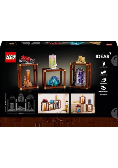 LEGO® Ideas Mineral Koleksiyonu 21362 - Taş Koleksiyoncusu Yetişkinler için Yaratıcı Model Yapım Seti (880 Parça)