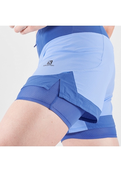 Salomon Sense Aero 2ın1 Kadın Koşu Şortu Provence Lc1731800 Mavi