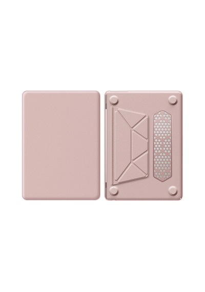 Apple Macbook Air Uyumlu 15 2024 Macbook Deri Kapak - Pembe
