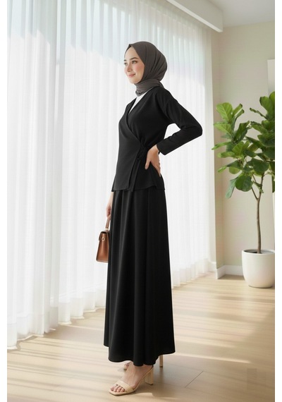 Unika Boutique Etekli İkili Takım Siyah