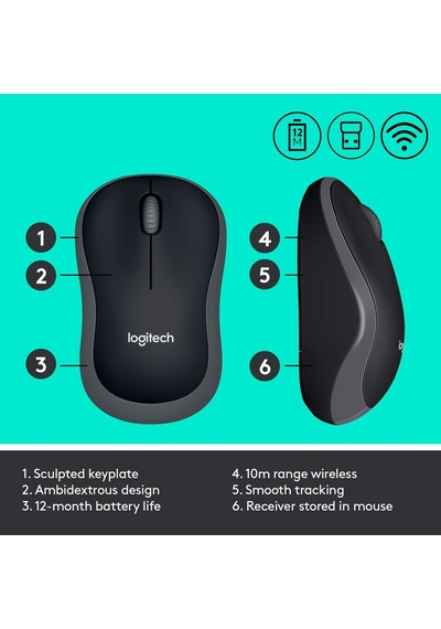 Mk270 Us Qwerty Combo Kablosuz Klavye Ve Fare Seti Siyah Diğer