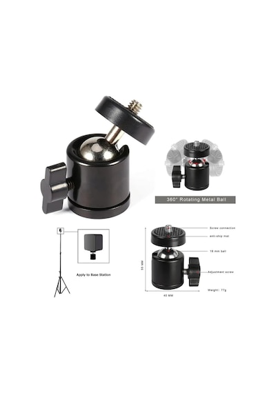 Kyrotech Telefon Tutucu Başlık, Tripod Başlığı, 360 Dönebilen Metal Tripod Mafsalı, Cep Telefon Tutucu, İphone, Samsung, Huawei, Uyumlu, Evrensel Tüm Telefonlara Uyumlu Kit Çok Renkli Kyrotech Telefon Tutucu Başlık, Tripod Başlığı, 360 Dönebilen Metal Tripod Mafsalı, Cep Telefon Tutucu, İphone, Samsung, Huawei, Uyumlu, Evrensel Tüm Telefonlara Uyumlu Kit Çok Renkli