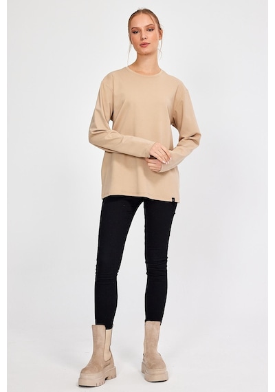 Alexander Gardi Alexandergardı Bisiklet Yaka Basic Oversize Sweatshirt E23-00160 00 001