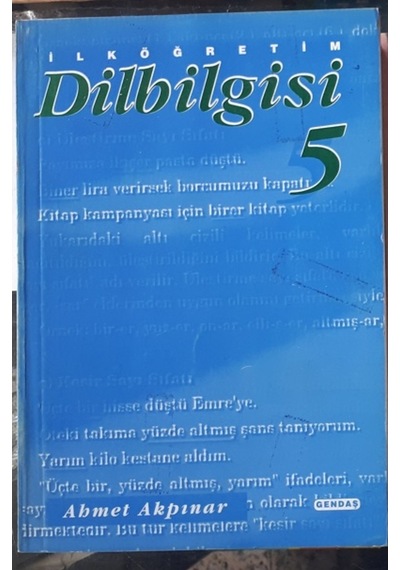 5.Sınıf Dilbigisi Konu Anlatımlı Sorulu 1999 Yılı Basım