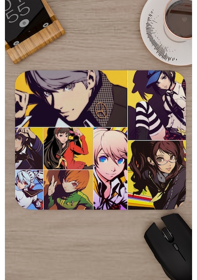Persona 4 Kaymaz Dikişli Kauçuk Oyuncu Mousepad V2 - 22x18 Gaming Mouse Pad Fare Altlığı