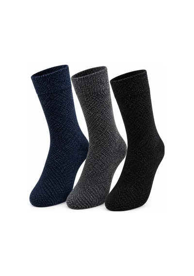Westicgiyim Erkek Lambswool Yünlü Çorap 3'lü Kışlık Dikişsiz Sıcak Tutan 40-44 Çok Renkli Westicgiyim Erkek Lambswool Yünlü Çorap 3'lü Kışlık Dikişsiz Sıcak Tutan 40-44 Çok Renkli