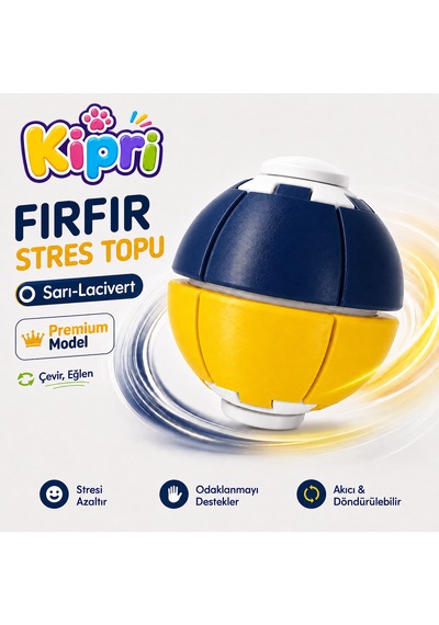 Spinner Ball Rulmanlı Fırfır Stres Topu Bas-çevir 3d Baskı Fidget Oyuncak