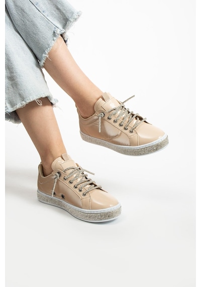 Paris Bej Taşlı Ortopedik Sneaker Mh22513-bej Bej