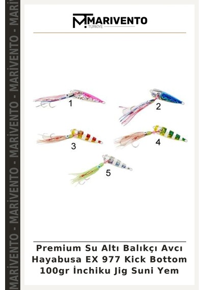 Premium Su Altı Balıkçı Avcı Hayabusa Ex 977 Kick Bottom 100gr İnchiku Jig Suni Yem