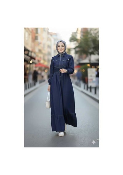 Hb Harma Time Butik Kadın Cep Detaylı Fermuarlı Tesettür Lacivert Kot Elbise Lacivert Lacivert Hb Harma Time Butik Kadın Cep Detaylı Fermuarlı Tesettür Lacivert Kot Elbise Lacivert Lacivert