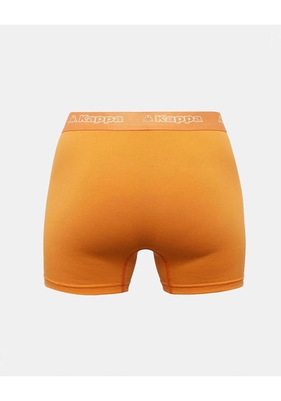 Kappa Logo Fuego 3 Pack Erkek Siyah-turuncu-lacivert Slim Boxer
