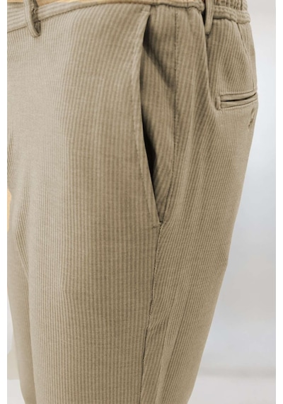 İgs Bej Dynamic Fit Lastikli İpli Erkek Pantolon Konforlu Smart Casual-26027