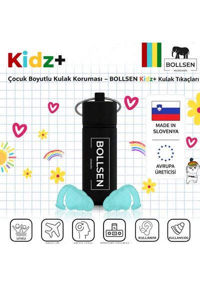 Çocuk Kulak Tıkaçları 24 Db Snr Gürültü Azaltma Su Geçirmez Yüzme Uyku Seyahat Okul İçin Yumuşak Yeniden Kullanılabilir Silikon Kulak Koruyucu Güvenli Konforlu Uyum
