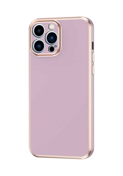 Zore İphone 12 Pro Max Uyumlu Ogaa Bark Kılıf-lila