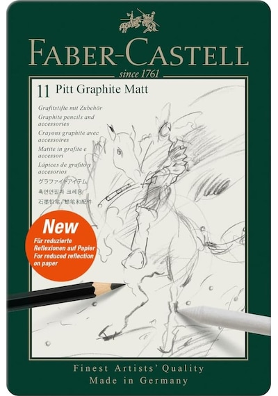 Faber-castell Pitt Matt Dereceli Kalem Seti, 11 Parça, Ultra Mat Çok Renkli