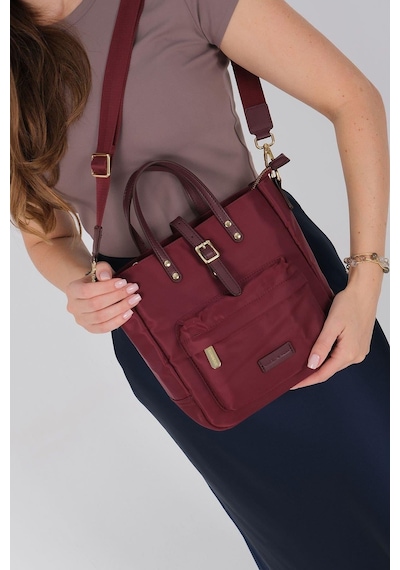Silver Polo Sp1218 Kadın El Çantası Saten Bordo-bordo
