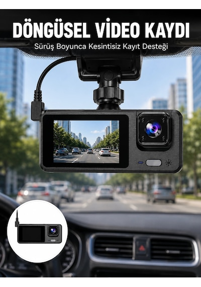 Kargo Full Hd 3 Kanallı Araç Kamerası Akıllı Çözümlerle Sürüş Yeni Nesil Najmaddin