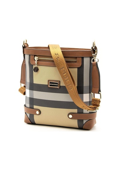 Silver & Polo Silver Polo Bej - Taba Sp1120 Kadın Çapraz Çanta Bej - Taba
