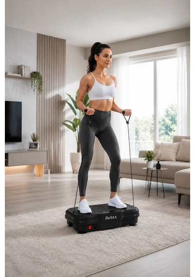 Basic Vibration Plate - Titreşimli Egzersiz Ve Spor Cihazı Siyah
