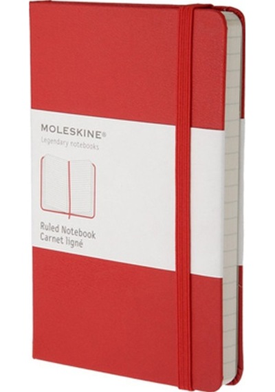 Moleskine 9x14 Soft Çizgili Kırmızı Butik Defter