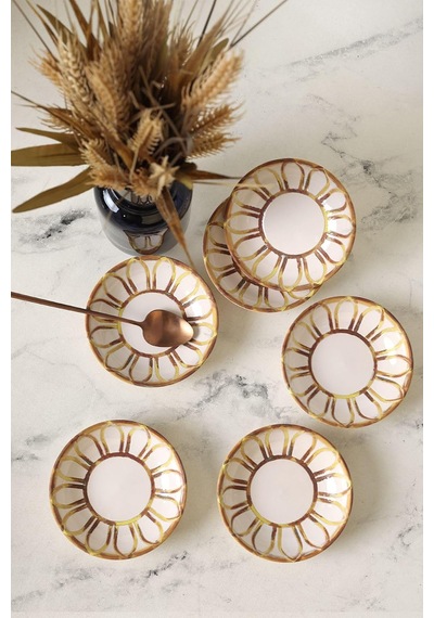Worn Gold Halka Çerezlik/sosluk 13 Cm 6 Adet 22967 Çok Renkli