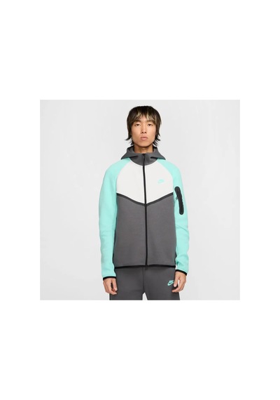 Nike Tech Fleece Fz Windrunner Hoodie Erkek Sweatshirt Hrn Sport Turkuaz