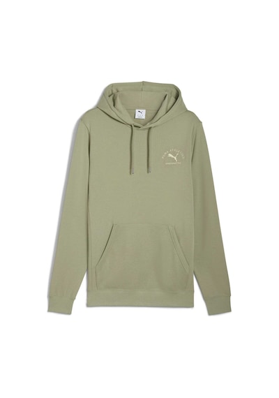 Puma Class Erkek Grafik Baskılı Kapüşonlu Sweatshırt 689095 82 Yeşil