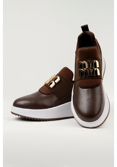 Tw Tonny White Tokyo - 167-112 Kadın Tabanlı Tokalı Lastikli Sneaker Spor Ayakkabı Kahverengi Tw Tonny White Tokyo - 167-112 Kadın Tabanlı Tokalı Lastikli Sneaker Spor Ayakkabı Kahverengi