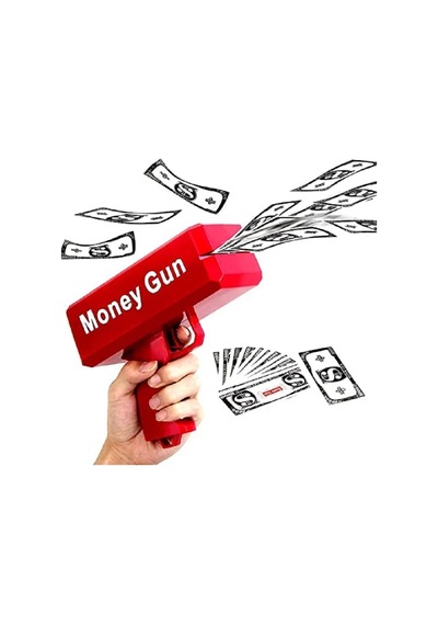 1 Pcs Vıp Qualıty Automatıc Money Throwıng Gun Vıp Otomatik Para Fırlatma Tabancası Yılbaşı Oyunları