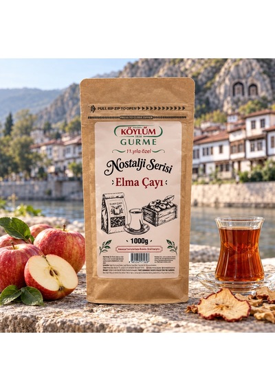 Köylüm Gurme Nostalji Serisi Elma Çayı 1000 G - 1 Adet