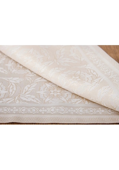 İris Jakar Polyester Kumaş Bej Amerikan Servis 33x46 Cm Bej 4 Ad. 1390 Bej