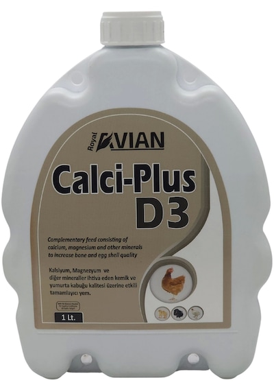 Royal Calci Plus D3 1 Lt. Kanatlılarda Yumurta Kabuk Kalitesi İçin Tamamlayıcı Yem