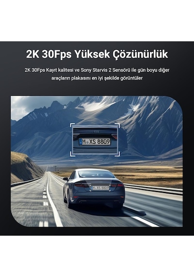Viofo Vs1 2k Qhd Hdr Sony Starvis 2 Sensörlü Wi-fi Gps'li Mini Araç Kamerası