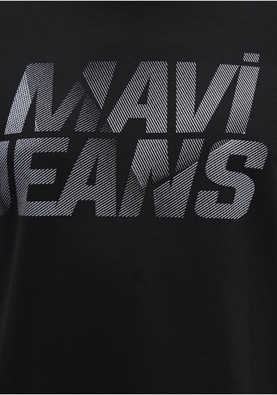 Mavi - Mavi Logo Baskılı Siyah Tişört 0610260-900 Siyah