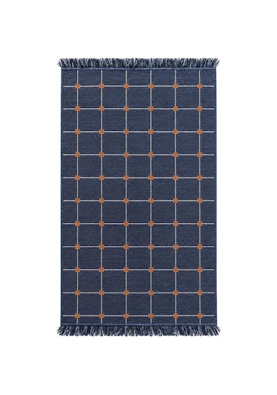 Bigghome Çift Taraflı Kilim 80 150 Cm Sa26ta Lacivert