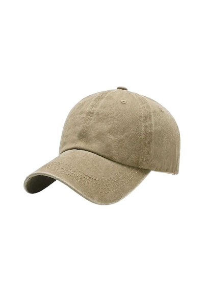 Tezzgelsin Unisex % 100 Pamuklu Eskitme Kep Şapka Camel