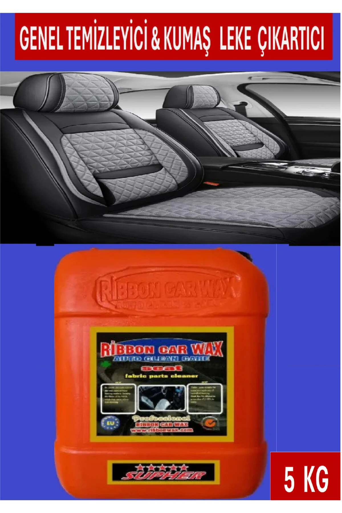 Rb Seat Koltuk-döşeme Kumaş Genel Temizleyici ,- Etkin Leke Çıkartıcı 5 Kg