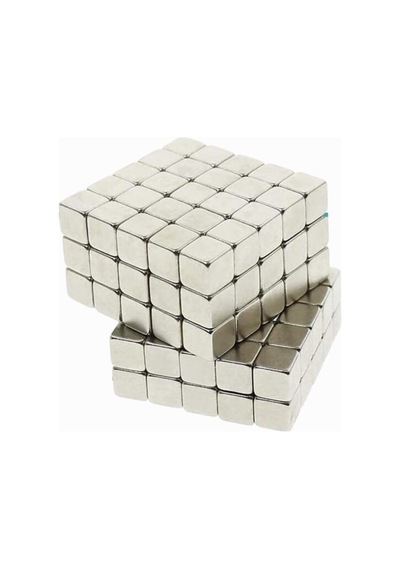 Dünya Magnet 125 Adet 5x5x5 Küp Neodyum Mıknatıs - Güçlü Magnet 125'li Paket