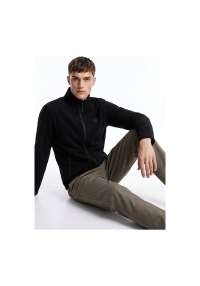 Discovery Expedition D5wm-swt3301 Siyah Dik Basic Erkek Polar Sweatshırt
