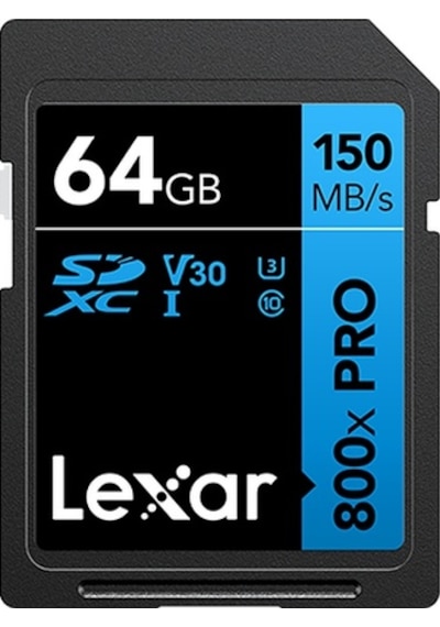 Lexar Professional 800X Pro SDXC LSD0800P064G-BNNNG 64 GB C10 V30 U3 Hafıza Kartı