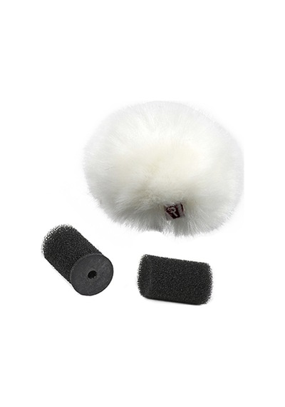 Rycote 065557 Ristretto Beyaz Renk Yaka Mikrofonu Rüzgar Koruyucu