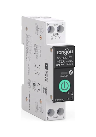 Zigbee 63 Amper Akıllı Sigorta Tuya, Smart Life, Zigbee2mqtt Uyumlu