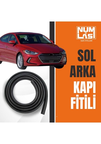 Hyundai Elantra 2016-2020 Sol Arka Kapı Fitili-a Kalite-numlas-nm6320