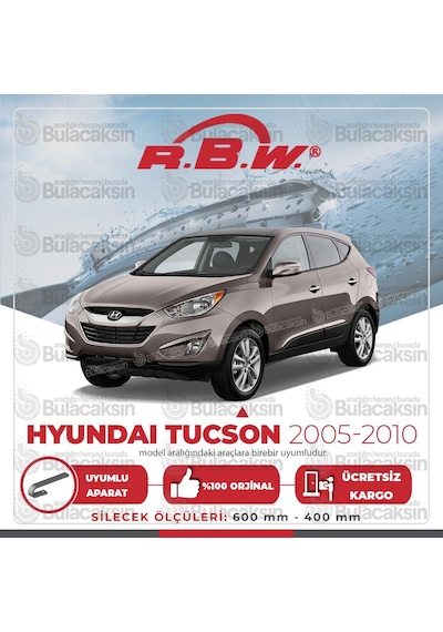 RBW Hyundai Tucson 2005 - 2010 Ön Muz Silecek Takım