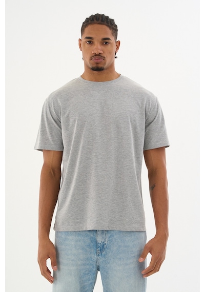 Dechers Erkek %100 Organik Pamuklu Yumuşak Dokulu Comfort Fit Bisiklet Yakalı T-shirt E222 Gri Dechers Erkek %100 Organik Pamuklu Yumuşak Dokulu Comfort Fit Bisiklet Yakalı T-shirt E222 Gri