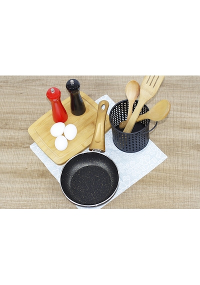 Eminox Tek Kulplu Granit Tava 18 CM